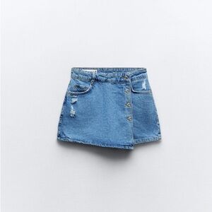 NWT Zara Wrap Denim Skort